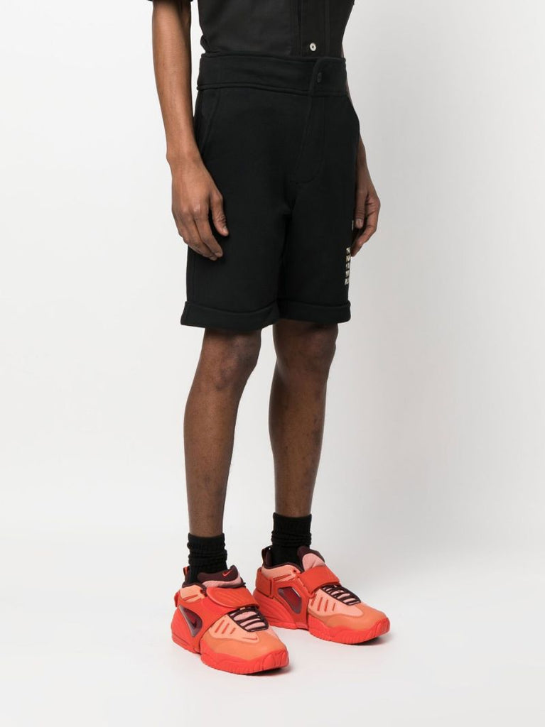 Black Tommie Logo Print Shorts