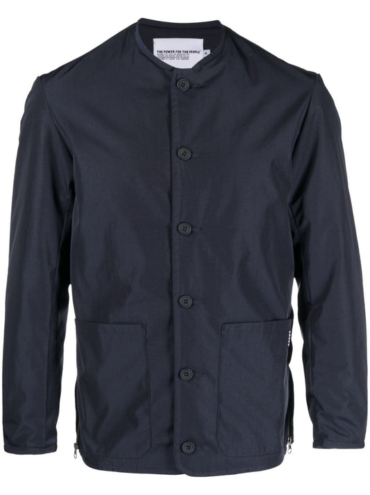Navy Blue Terry Jacket