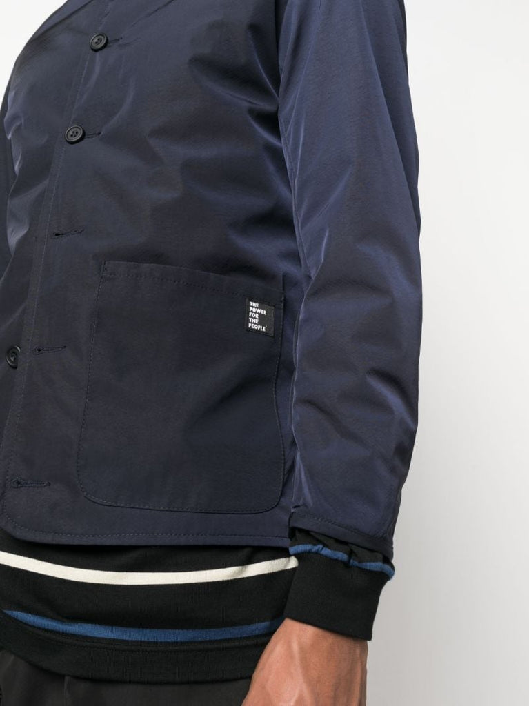Navy Blue Terry Jacket