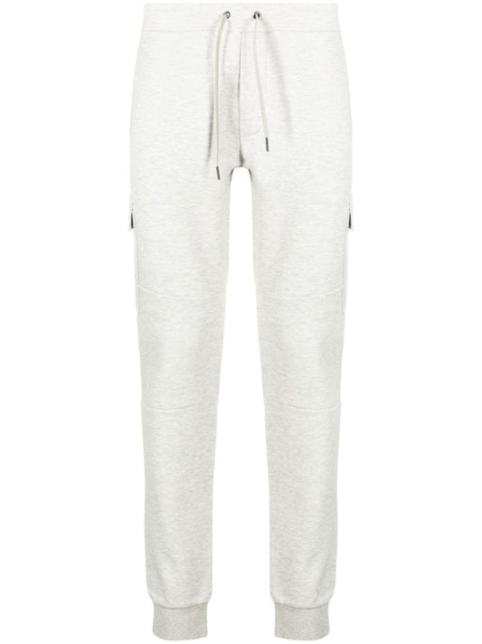 Grey Tapered Cargo Track Pants