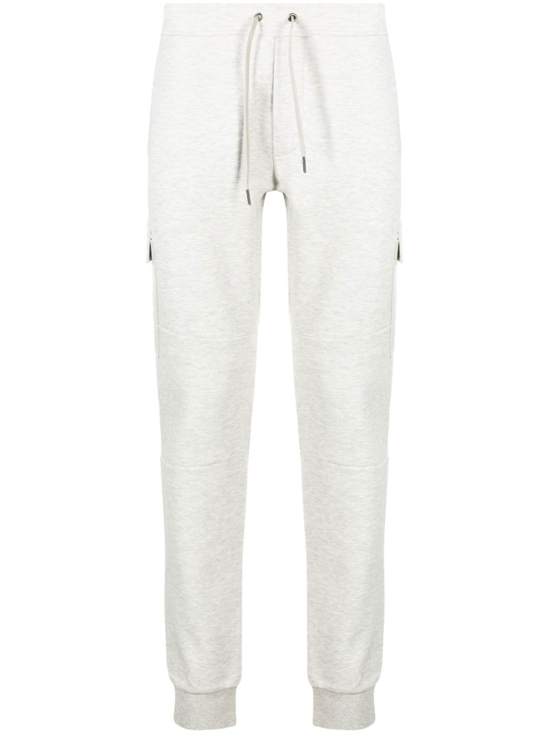 Grey Tapered Cargo Track Pants