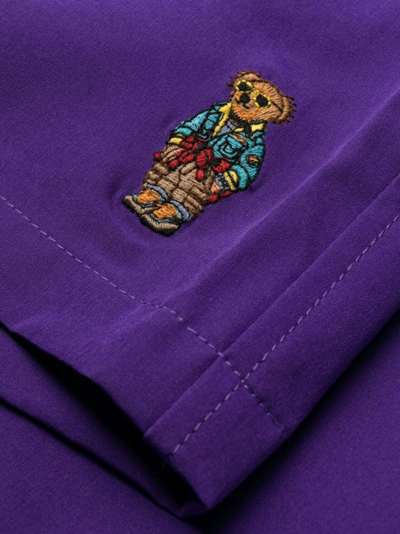 Purple Traveler Polo Pony Swim Shorts