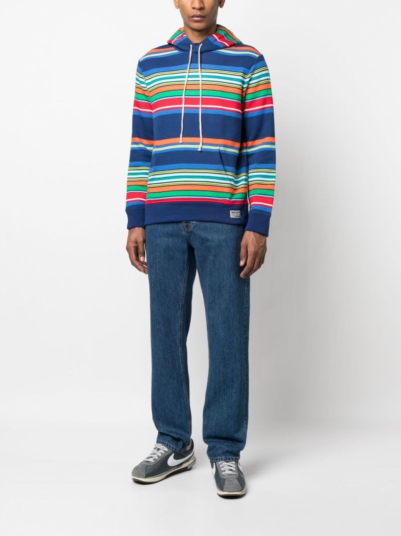 Blue Drawstring Hoodie