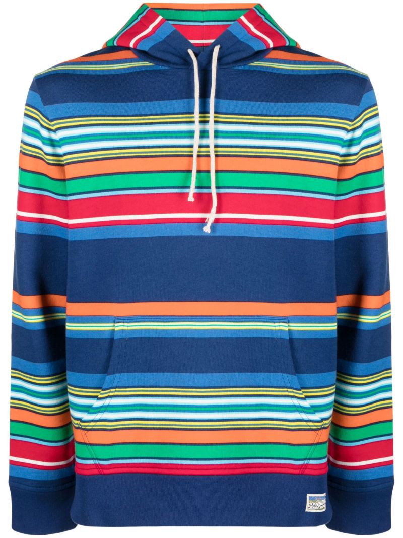 Blue Drawstring Hoodie