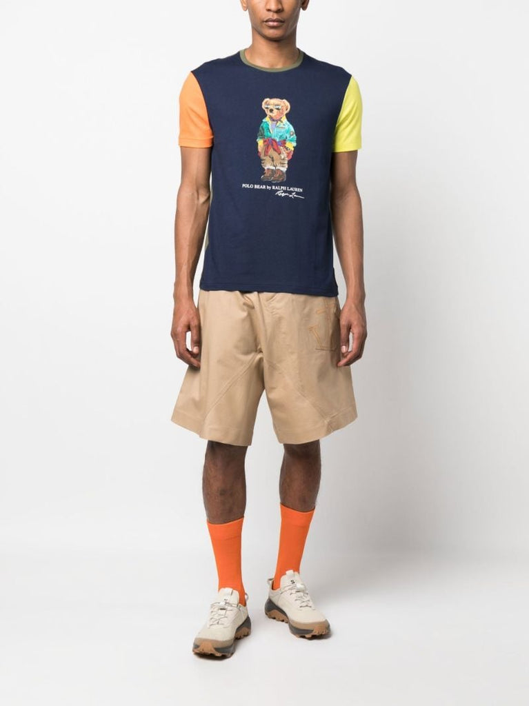 Blue Polo Bear Cotton T-shirt
