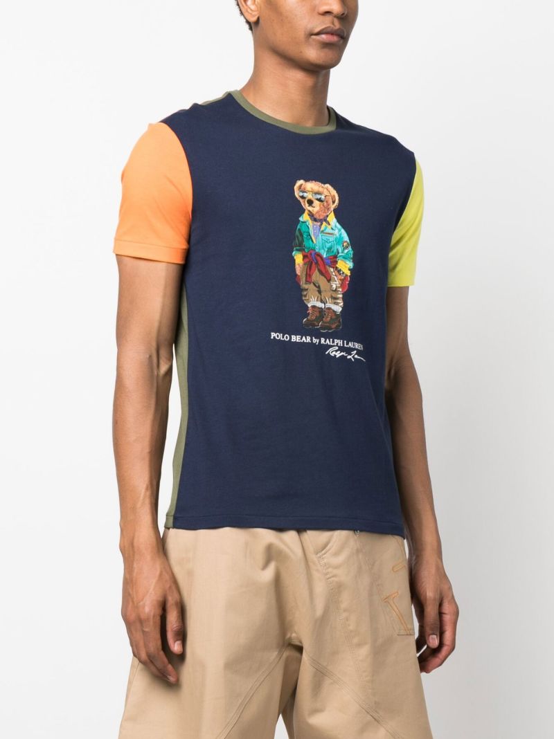 Blue Polo Bear Cotton T-shirt
