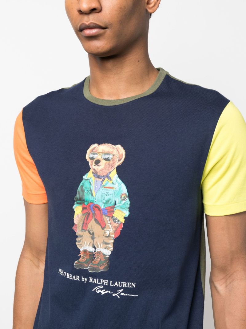 Blue Polo Bear Cotton T-shirt