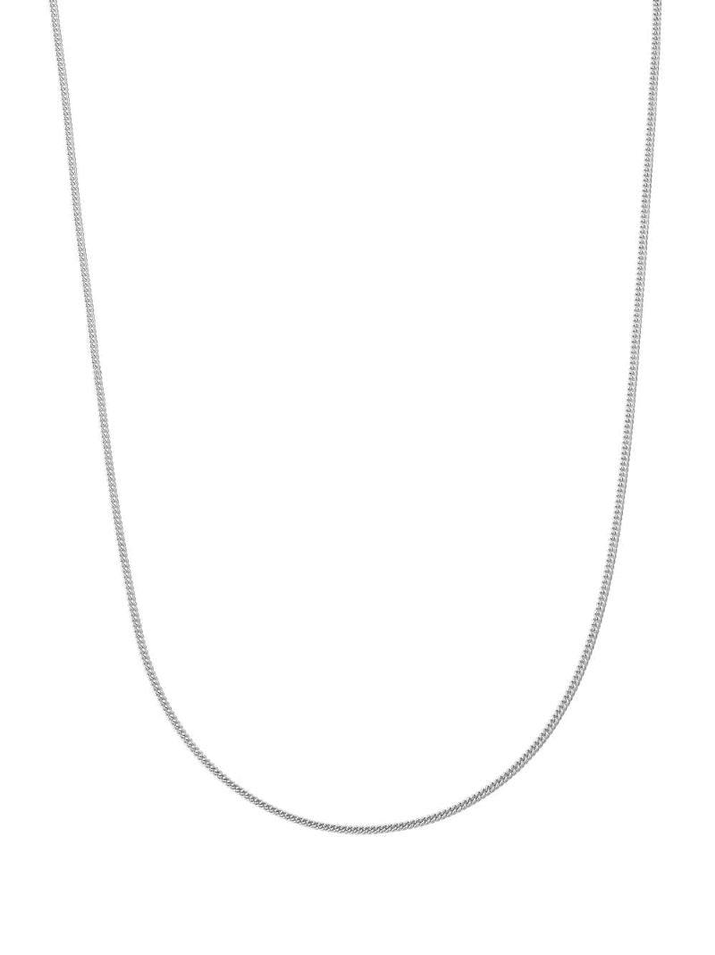 Sterling Silver Curb Chain Slim Necklace