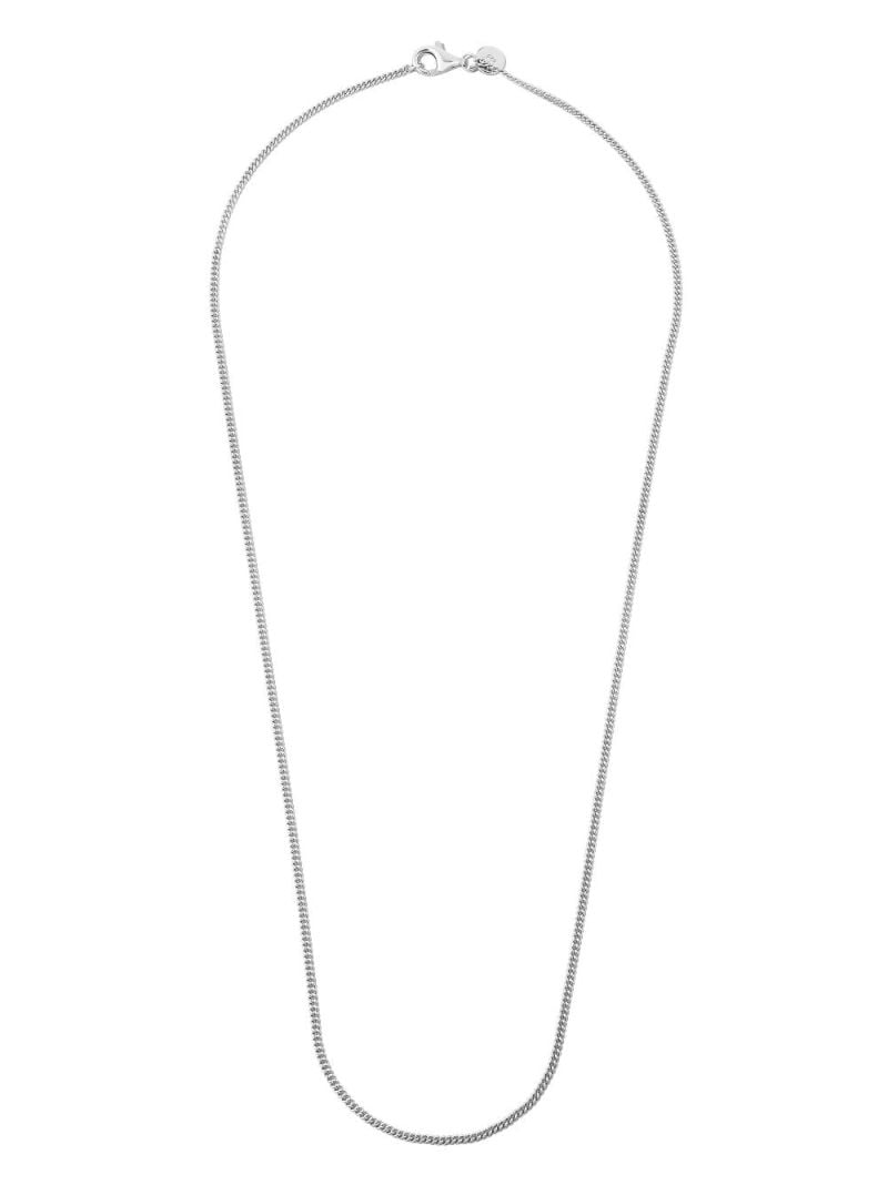 Sterling Silver Curb Chain Slim Necklace
