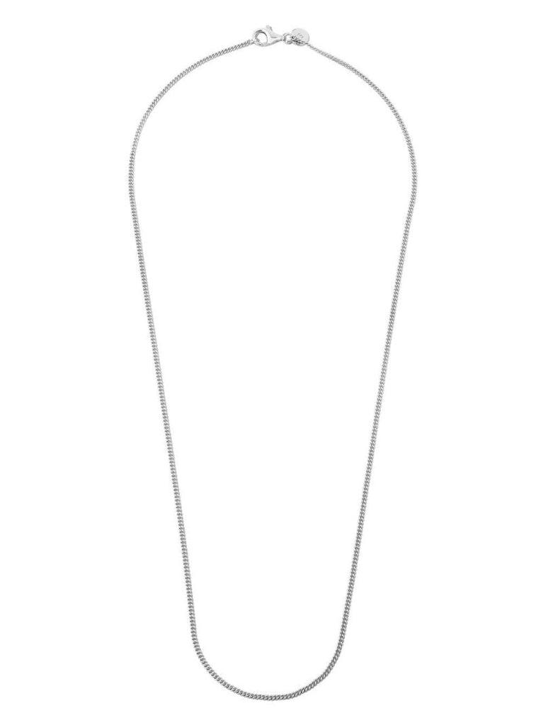 Sterling Silver Curb Chain Slim Necklace
