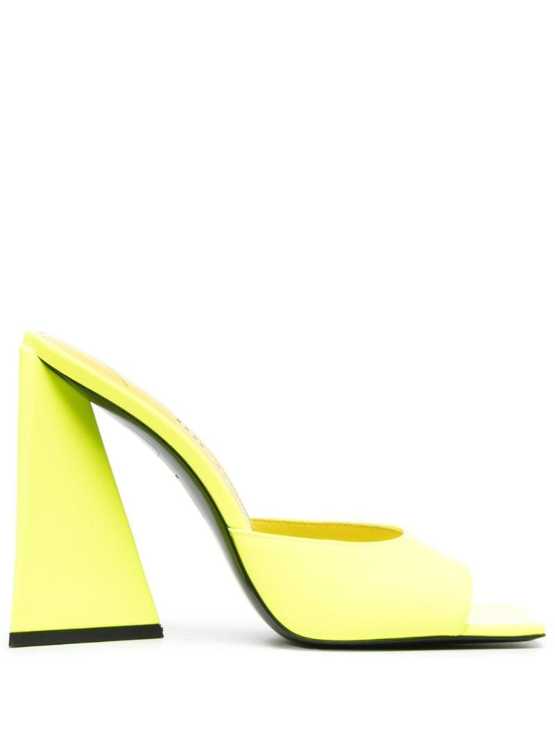 Yellow Devon 115 Leather Mules