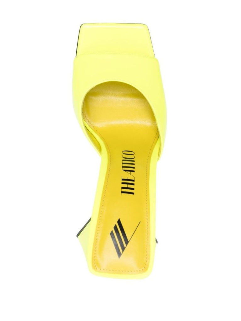 Yellow Devon 115 Leather Mules