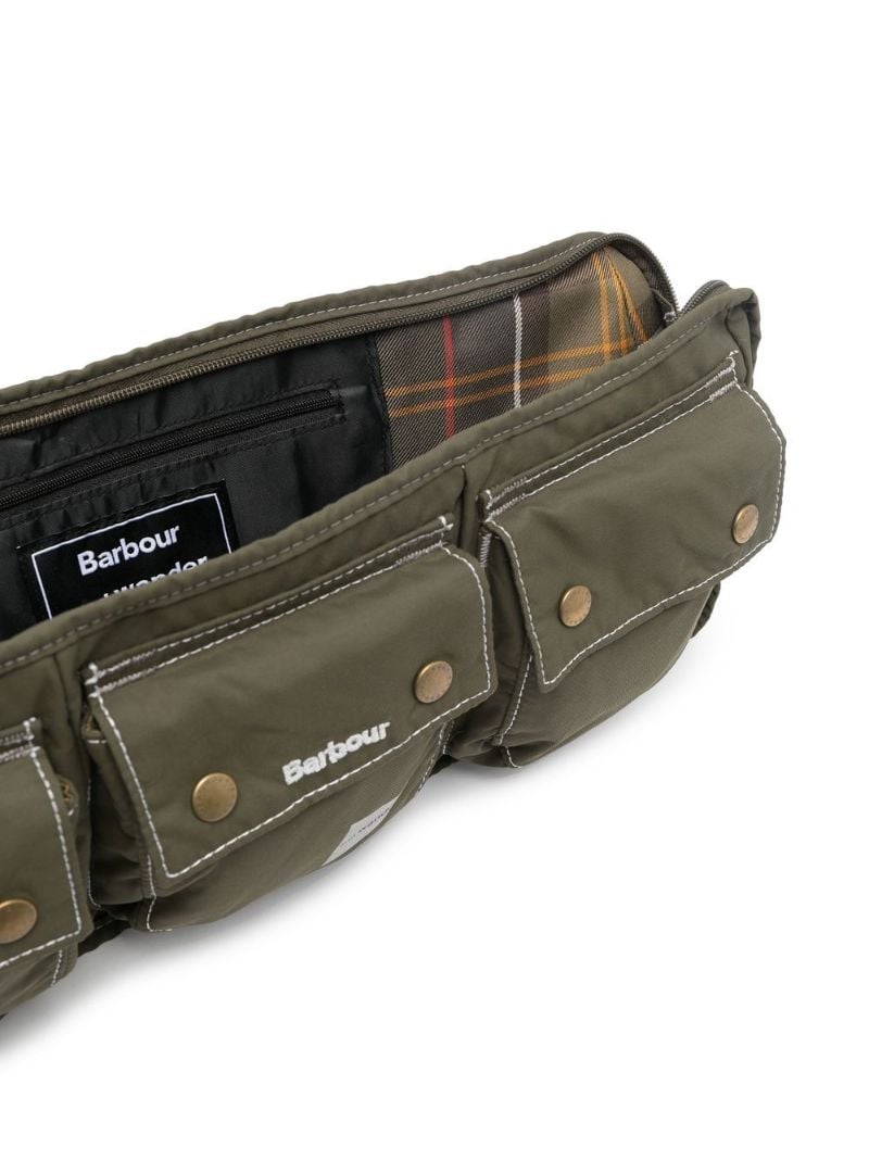X and Wander Green Multi-pocket Belt Bag