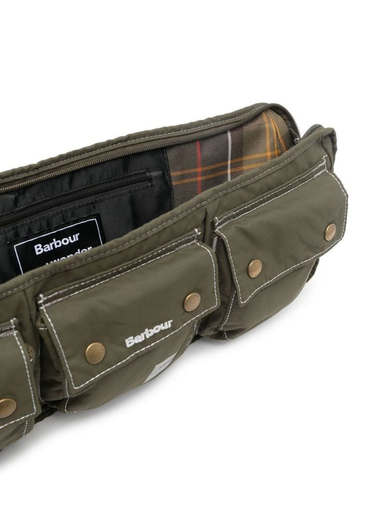 X and Wander Green Multi-pocket Belt Bag