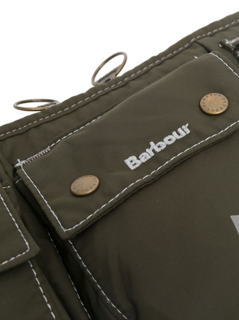 X and Wander Green Multi-pocket Belt Bag