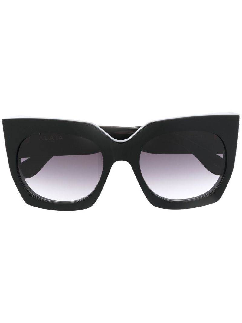Black Oversized Cat Eye Sunglasses