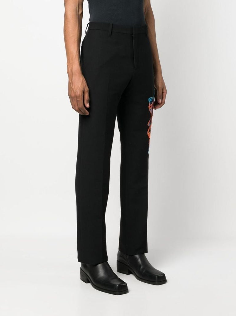 Black Graf Coupe' Slim-leg Trousers