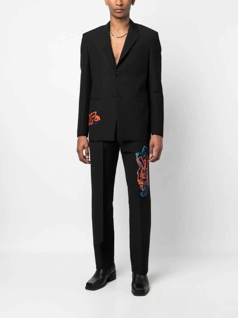 Black Graf Coupe' Slim-leg Trousers