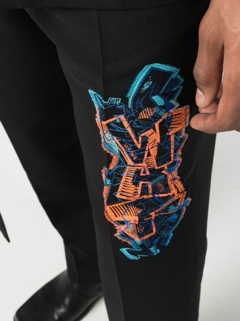 Black Graf Coupe' Slim-leg Trousers