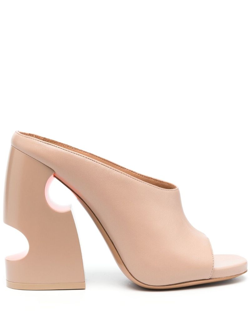 Neutral Pop Meteor 110 Leather Mules