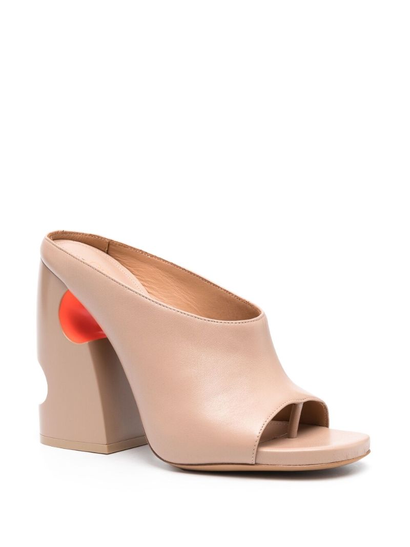 Neutral Pop Meteor 110 Leather Mules