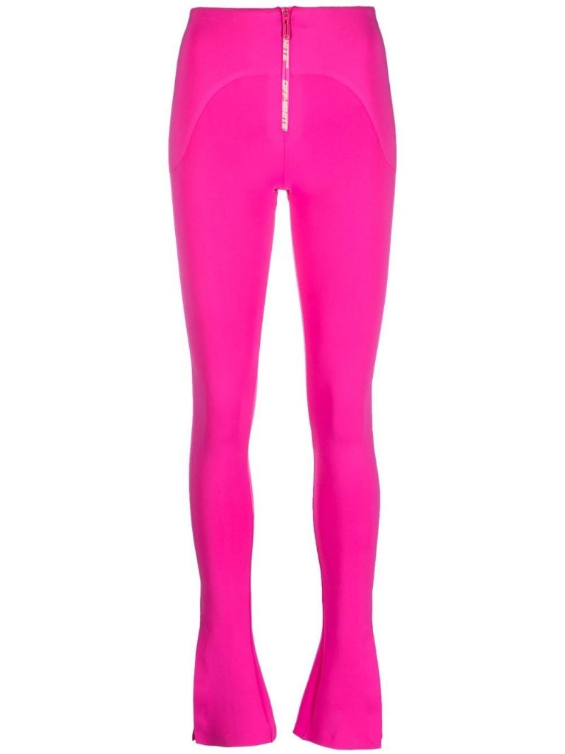 Pink Split-hem Leggings