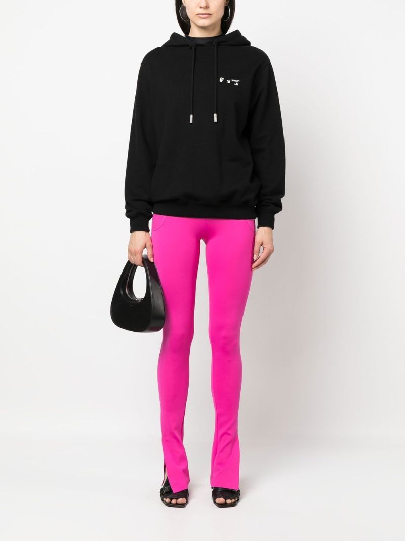 Pink Split-hem Leggings