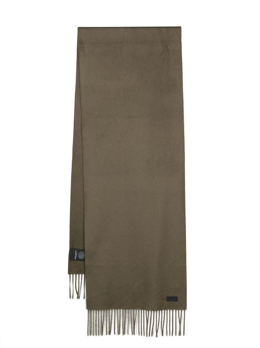 Green Signature Cashmere Scarf