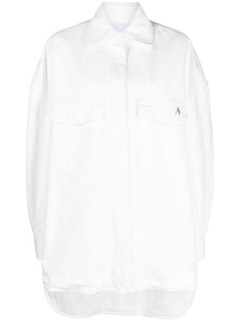 White Denim Shirt Jacket
