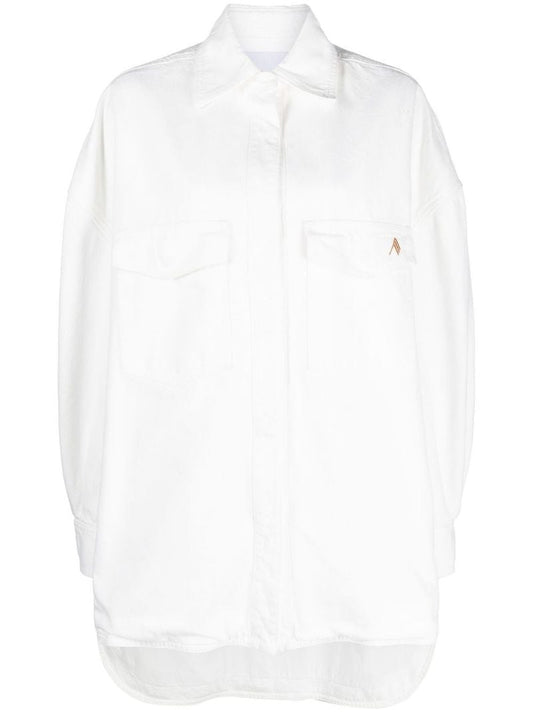 White Denim Shirt Jacket