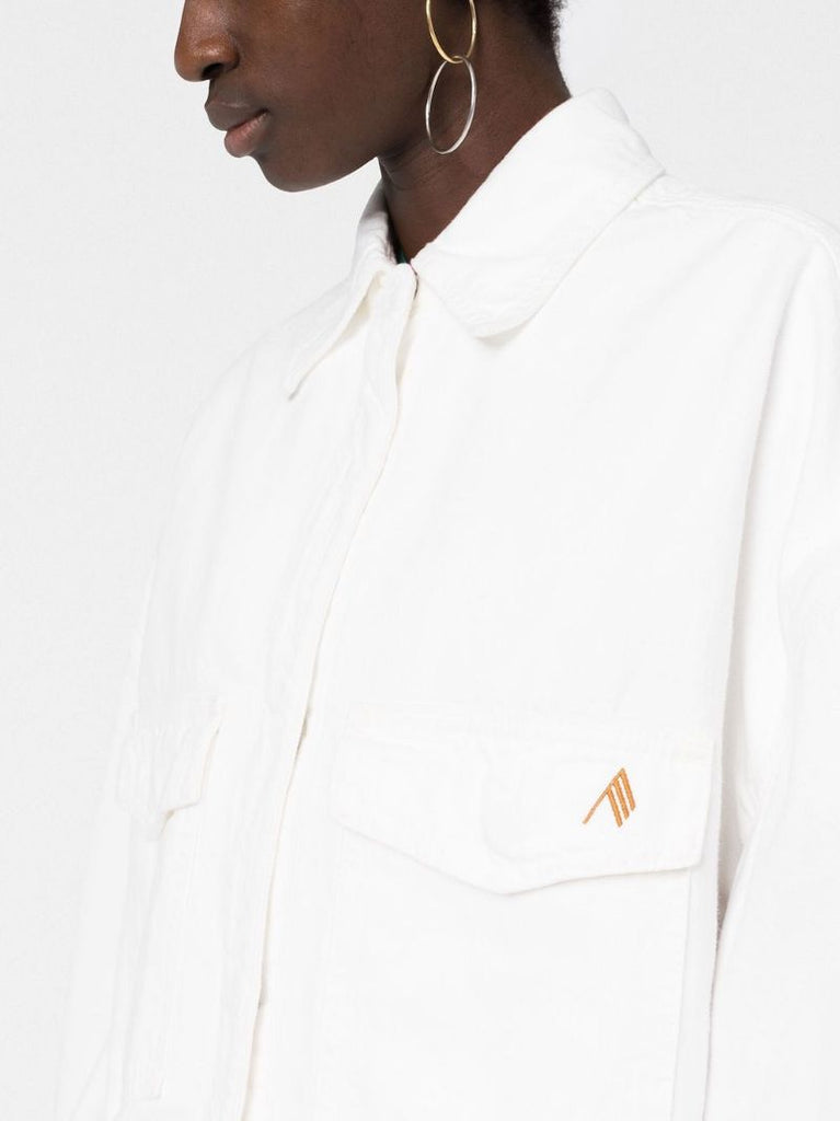 White Denim Shirt Jacket