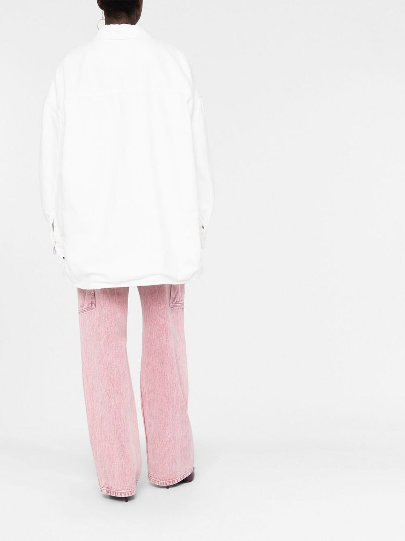 White Denim Shirt Jacket