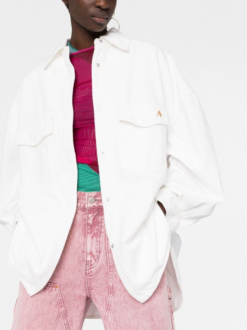 White Denim Shirt Jacket