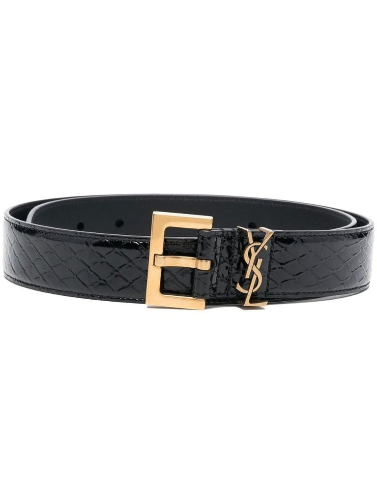 Black Cassandre Leather Belt