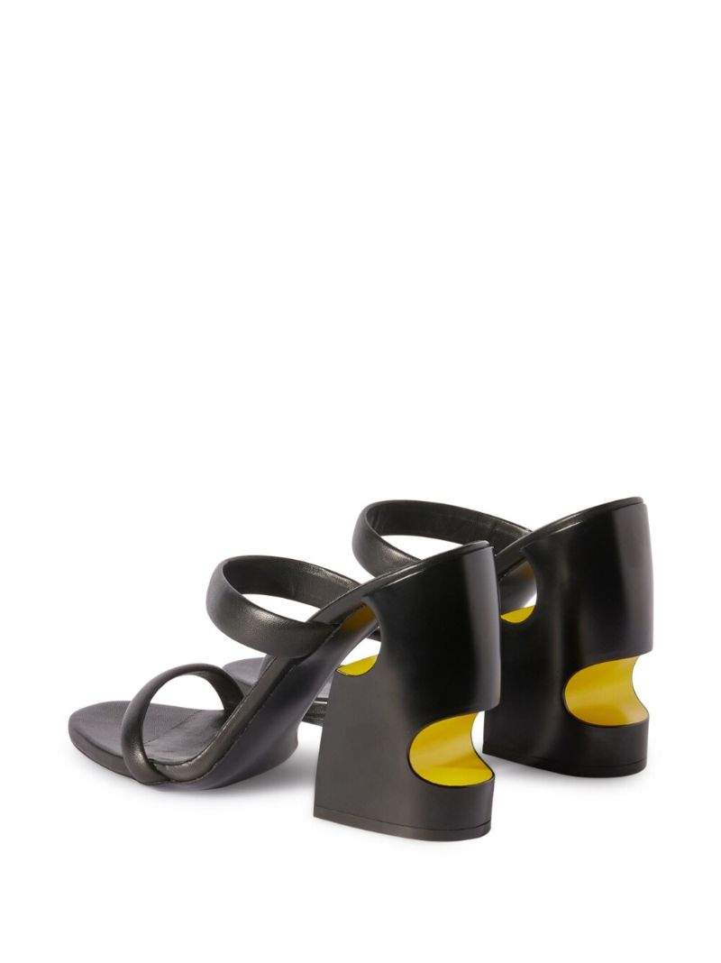 Black 120 Pop Meteor Mule Sandals