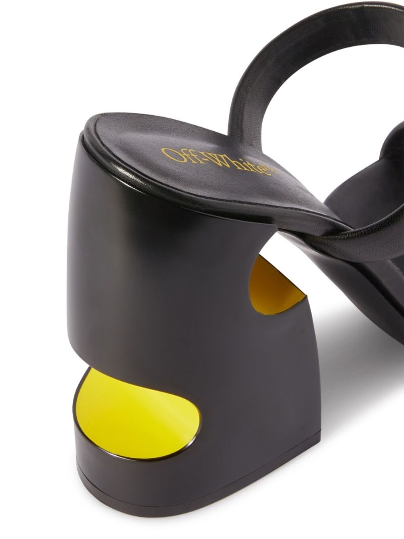 Black 120 Pop Meteor Mule Sandals