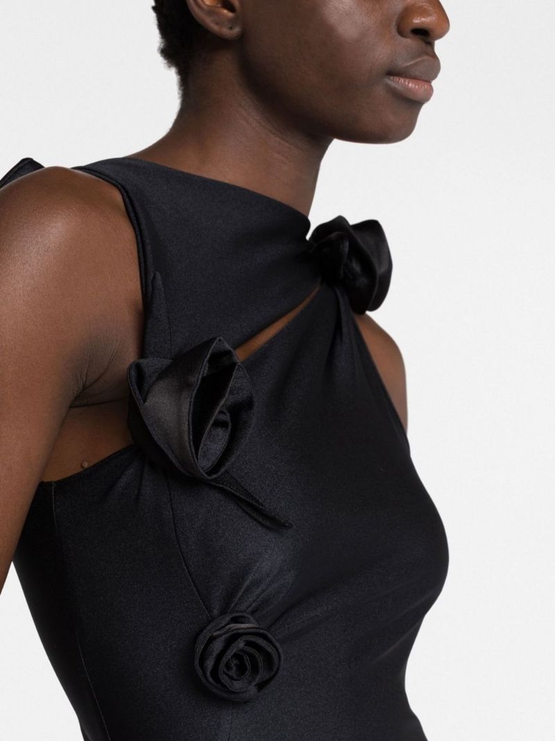 Black Cut-out Maxi Dress
