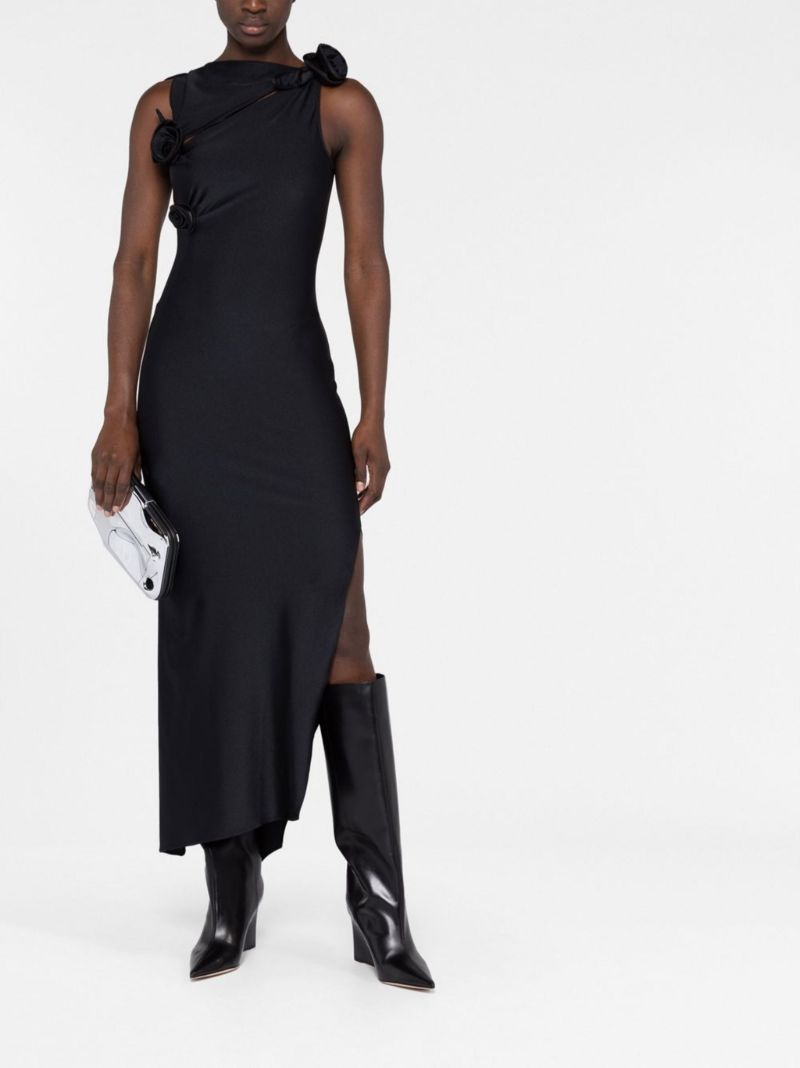 Black Cut-out Maxi Dress