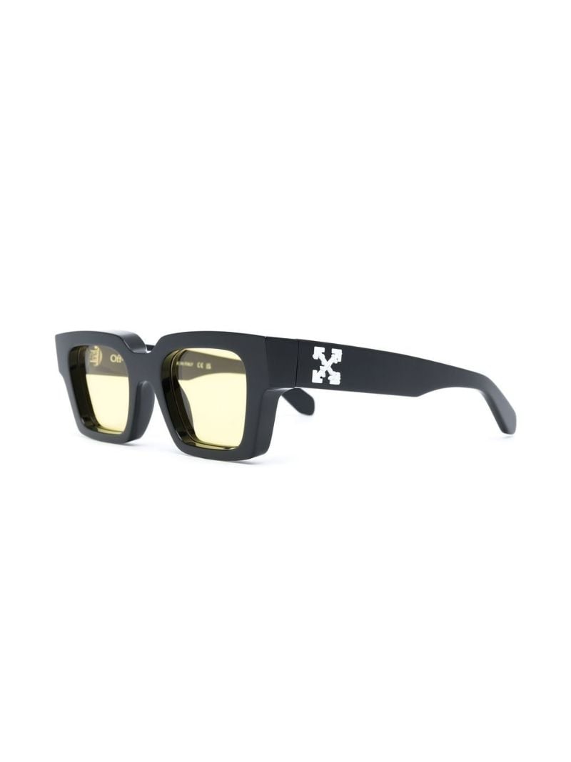 Black Virgil Square Frame Sunglasses