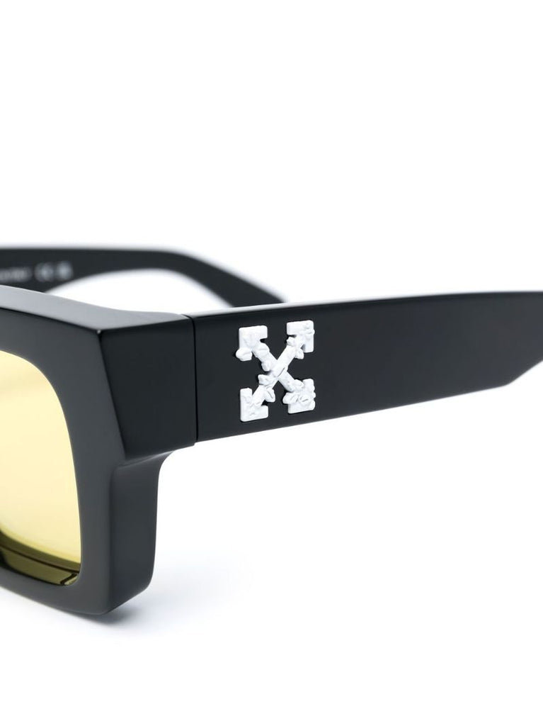 Black Virgil Square Frame Sunglasses