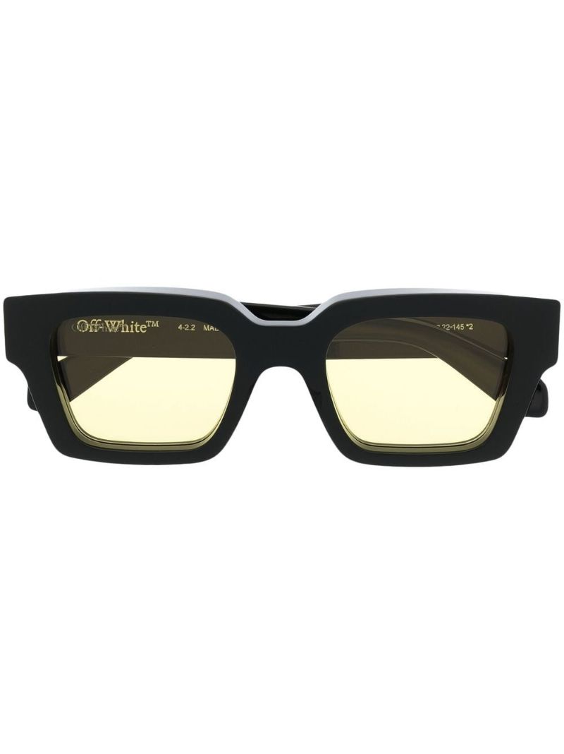 Black Virgil Square Frame Sunglasses