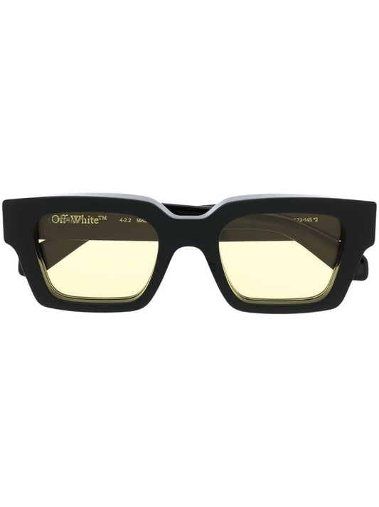 Black Virgil Square Frame Sunglasses