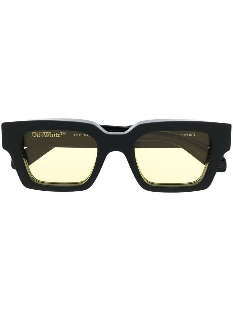 Black Virgil Square Frame Sunglasses