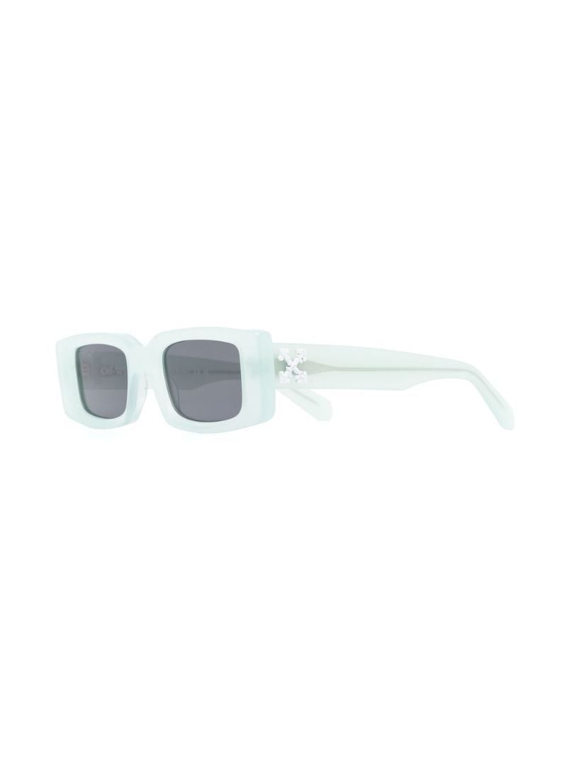 Blue Arthur Rectangle Frame Sunglasses