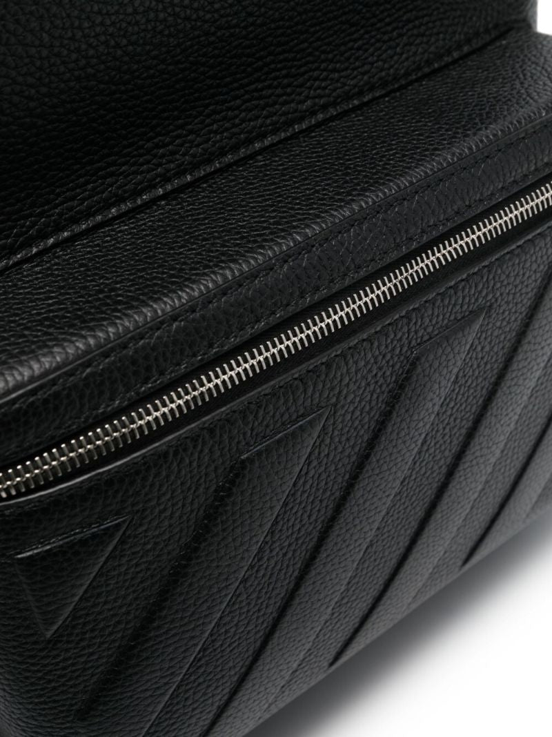 Black Binder Leather Backpack