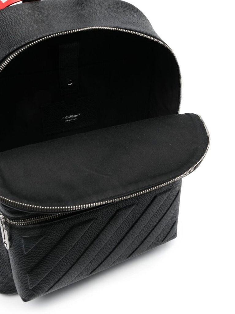 Black Binder Leather Backpack