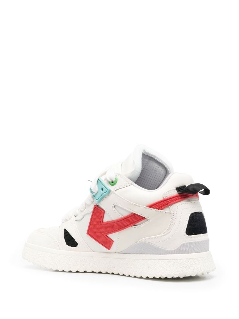 White Sponge Mid Leather Sneakers