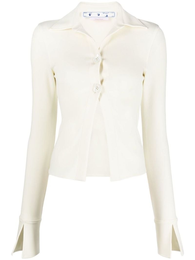 White Sleek Long Sleeve Shirt