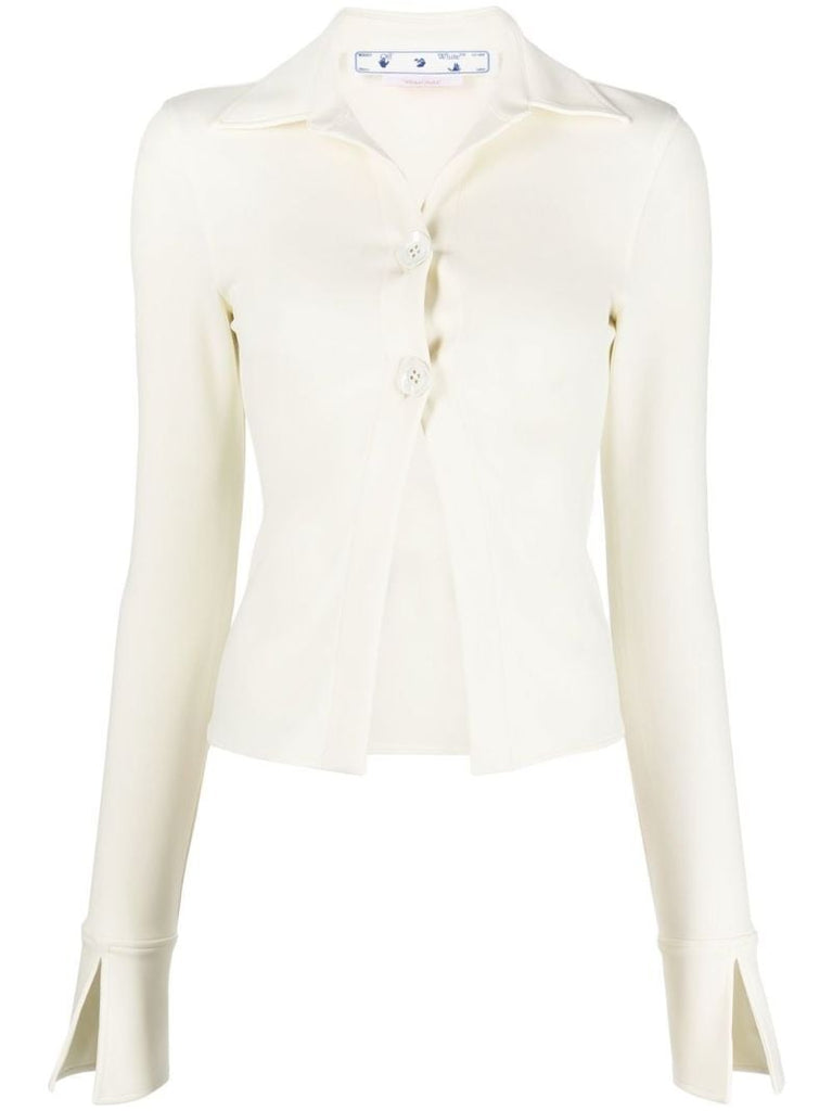 White Sleek Long Sleeve Shirt