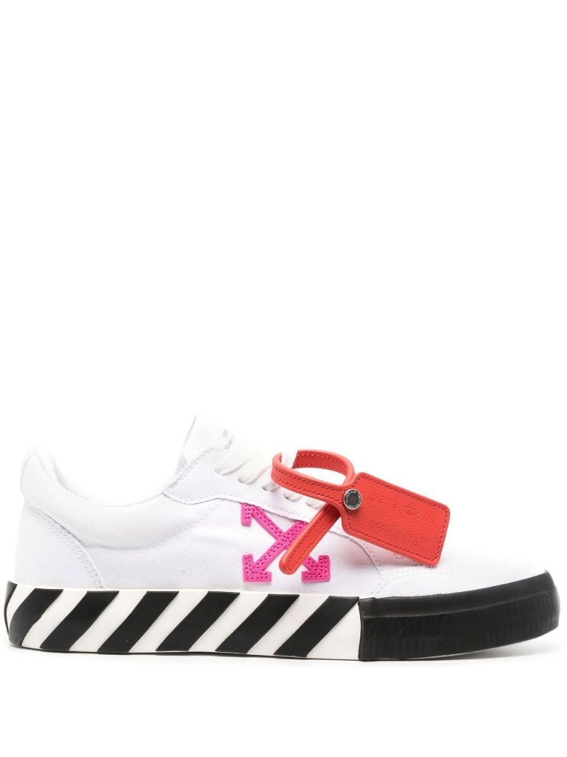 White Vulcanized Low-top Sneakers